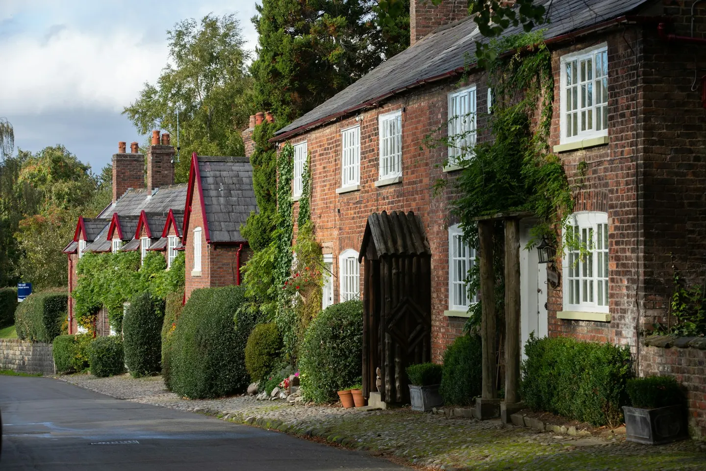 Photo of Rostherne, a village in Cheshire, north west England.