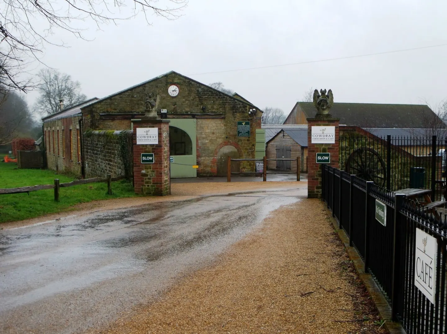 Photo of Cowdray Farm Shop & Cafe, a farm & farm shop near Midhurst in the South Downs, West Sussex, south east England.