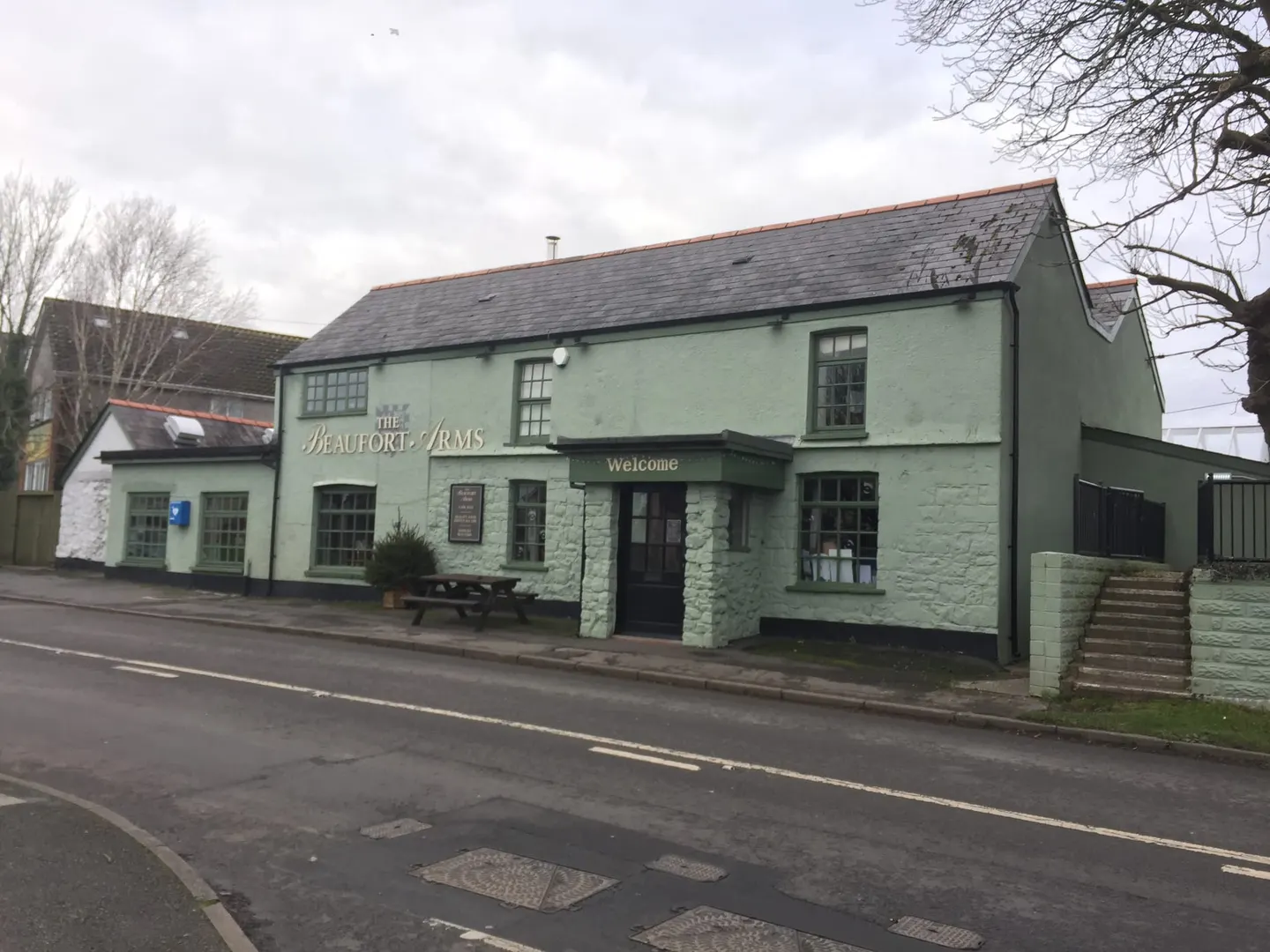 Photo of Beaufort Arms, a pub near Kittle in Gower, Swansea, south west Wales.