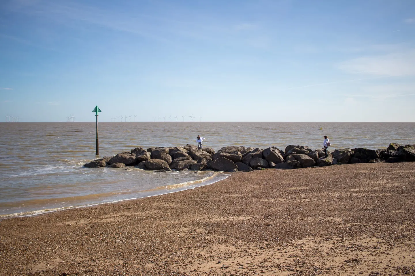 Photo of Clacton, a swimming spot near Frinton-on-Sea, Essex, eastern England.