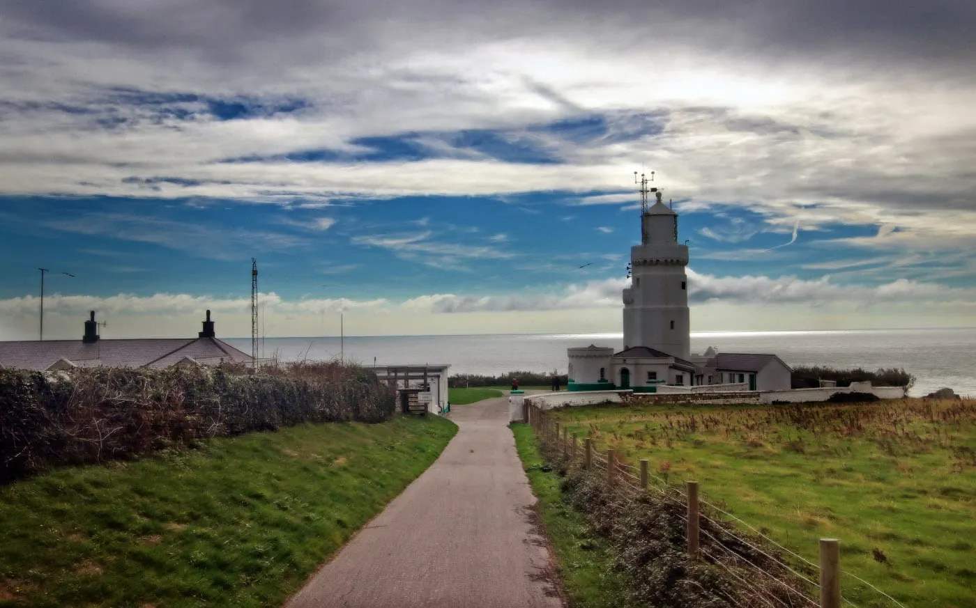 Photo of St Catherine's and Wydcombe, a country estate near Godshill, the Isle of Wight, south east England.
