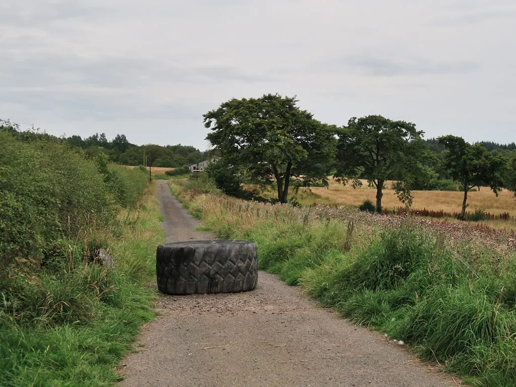 Photo of Calderglen Country Park, a garden near East Kilbride, South Lanarkshire, southern Scotland.