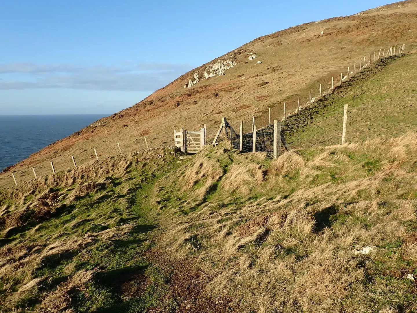 Photo of the coast at Uwchmynydd, Gwynedd, north Wales.