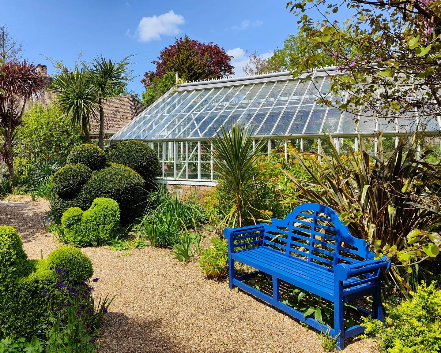 Photo of Denmans Garden, a garden near Fontwell, West Sussex, south east England.