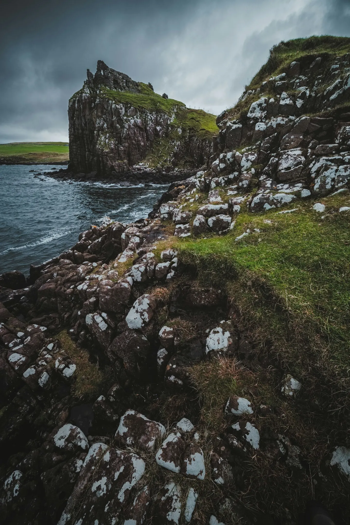 Photo of Duntulm Castle, a ruined castle in Highland, the Scottish Highlands and Islands.