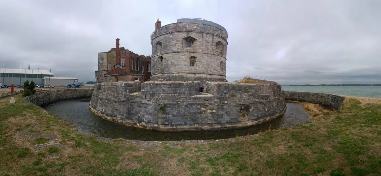 Photo of Calshot Castle, an artillery fort near Hamble-le-Rice in the New Forest, Hampshire, south east England.