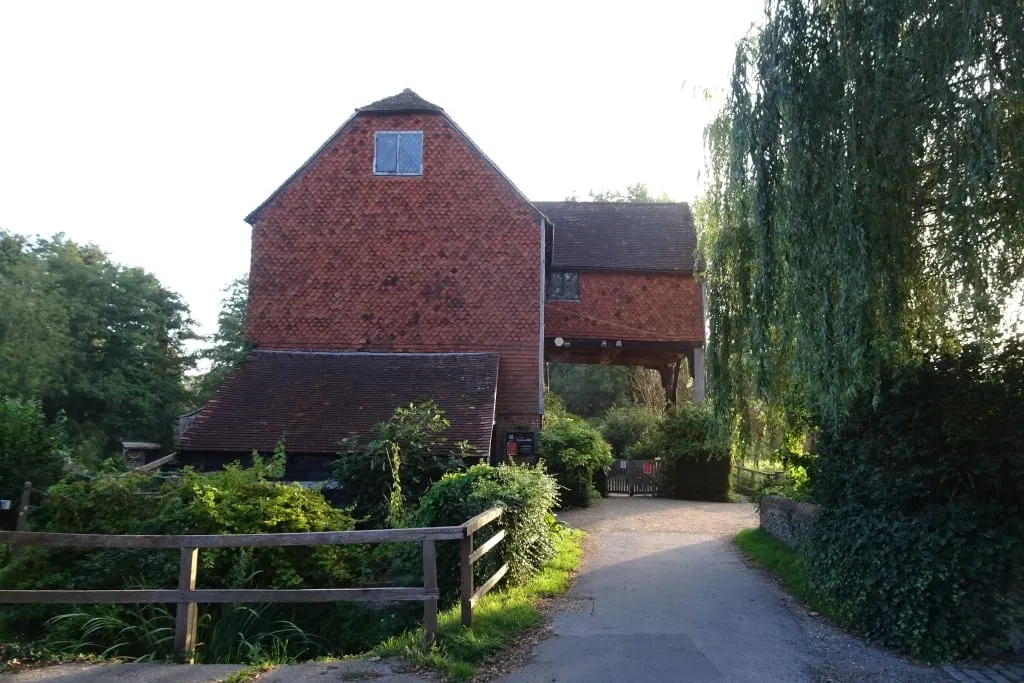 Photo of Shalford Mill, a watermill near Chilworth, Surrey, south east England.