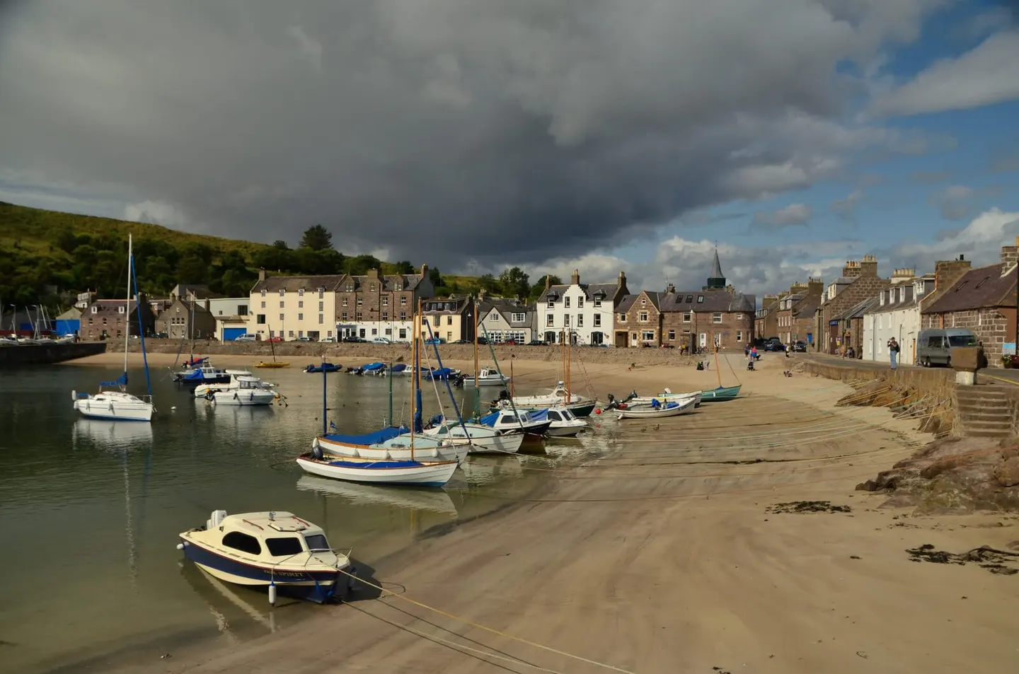 Photo of Stonehaven, a village in Aberdeenshire, north east Scotland.