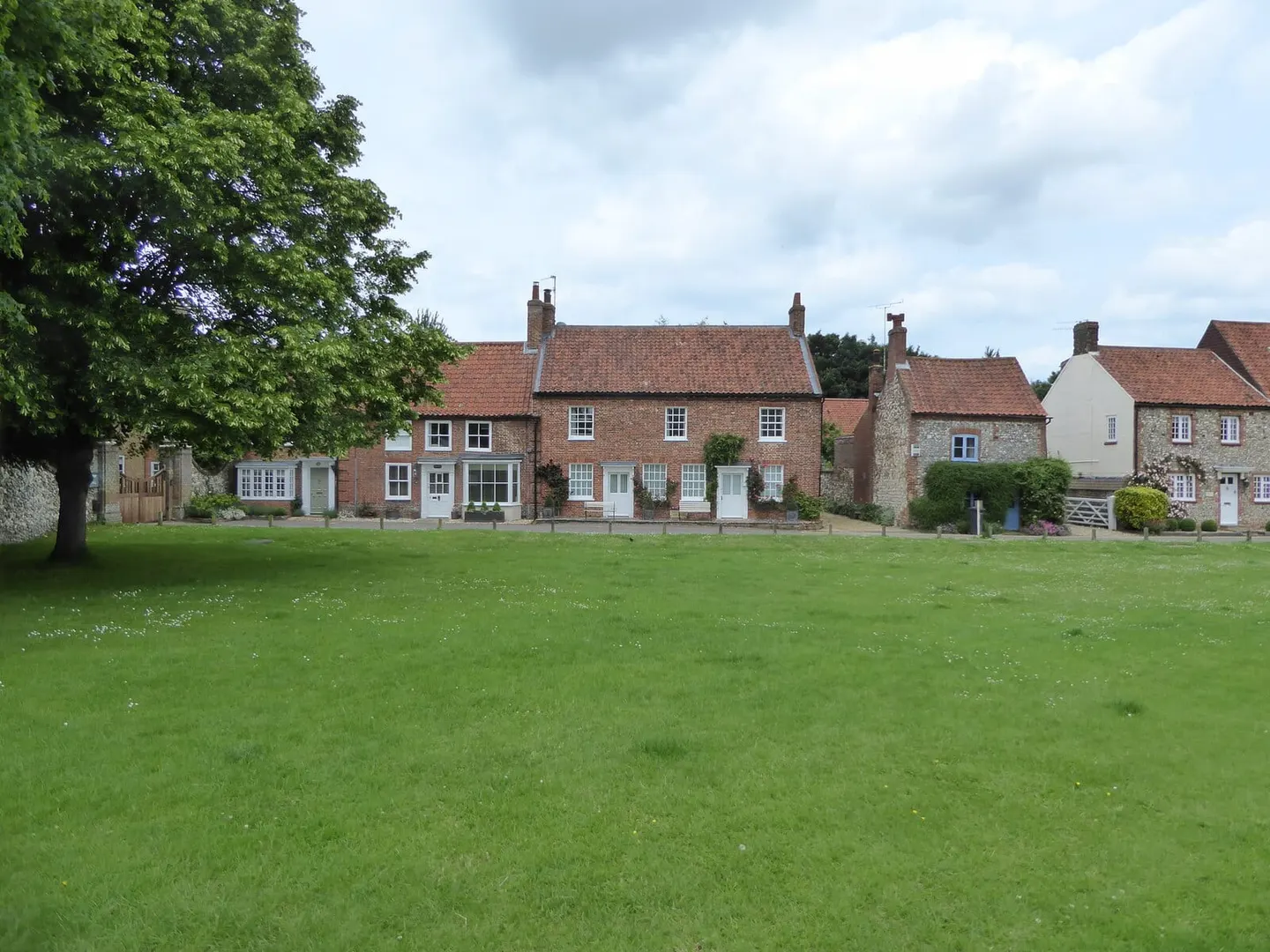 Photo of Burnham Market, a village in Norfolk, eastern England.