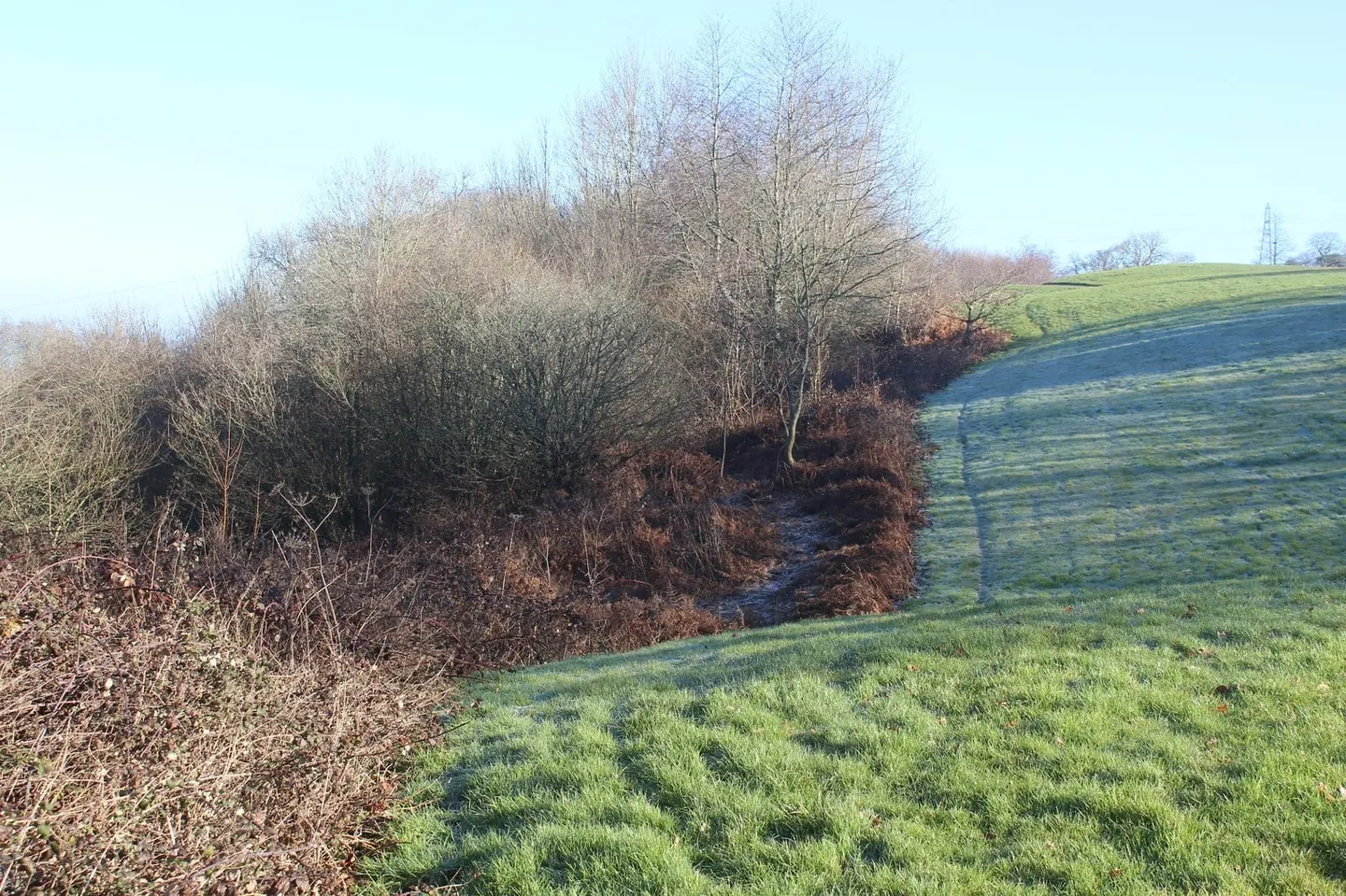 Photo along the Usk Valley Walk, a 48-mile long-distance path running from Caerleon to Brecon, Wales.