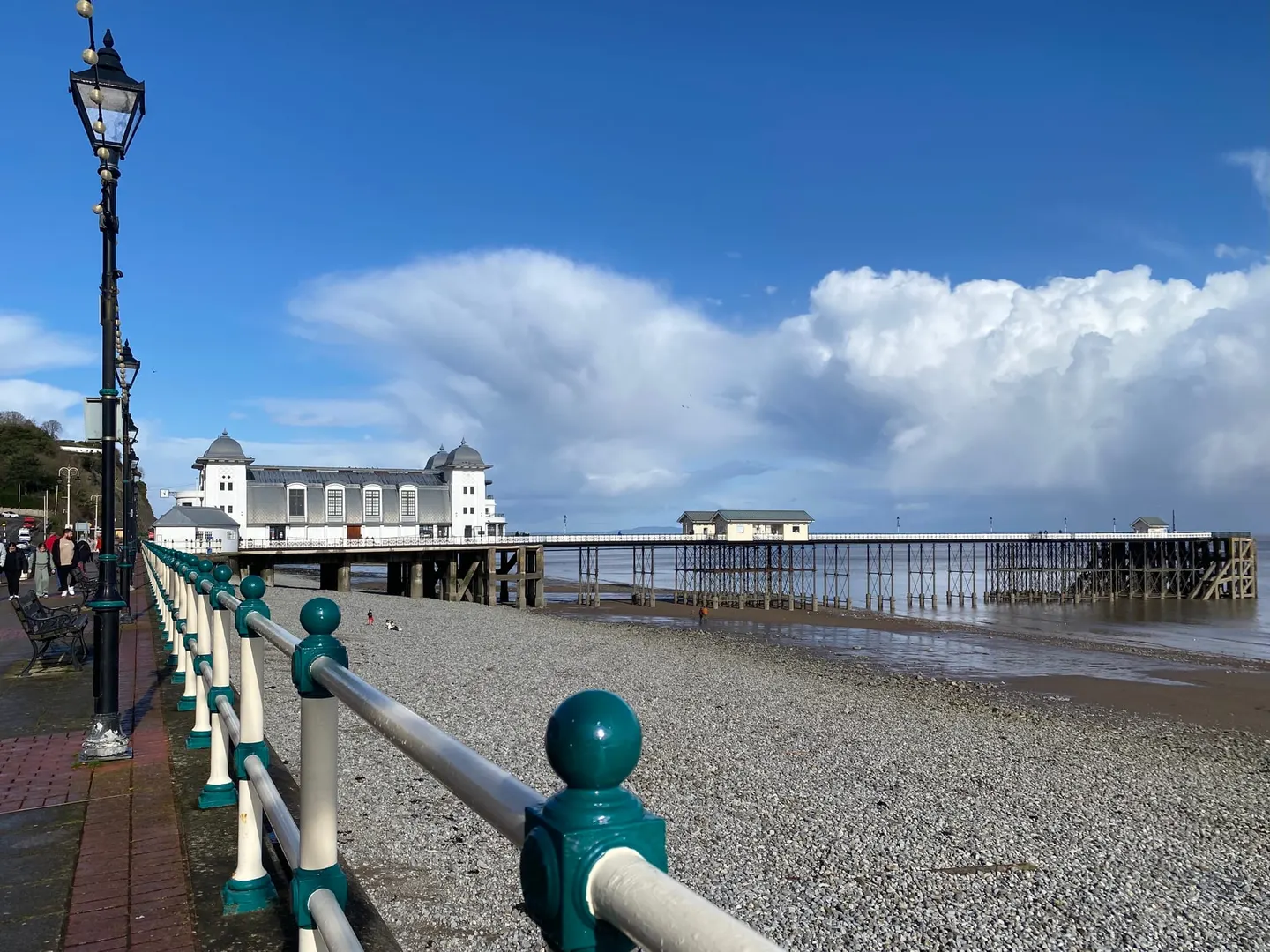Photo of Penarth Pier, a landmark in the Vale of Glamorgan, south east Wales.