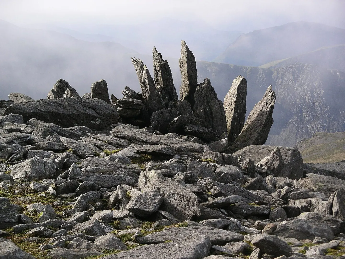 Photo: Glyder Fawr, a 1,001m hill near Llanberis in Eryri, Gwynedd, north Wales.