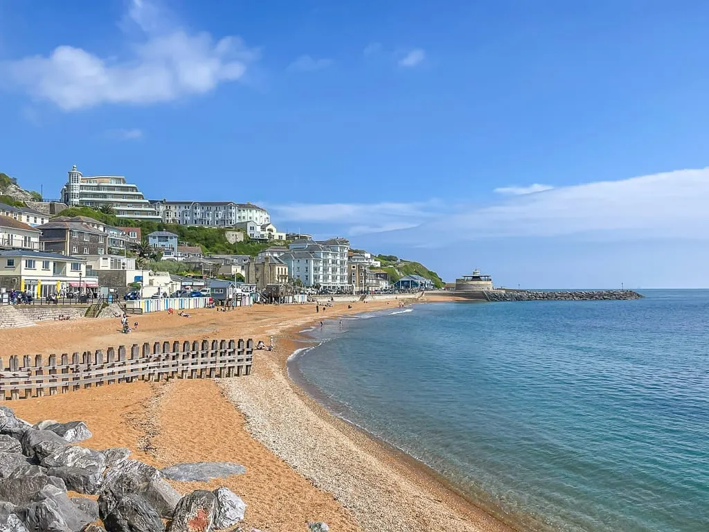 Photo of Ventnor, a swimming spot near Bonchurch, the Isle of Wight, south east England.