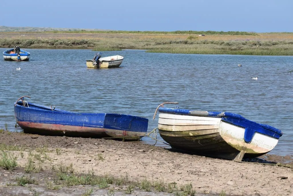 Photo of the coast at Brancaster, Norfolk, eastern England.