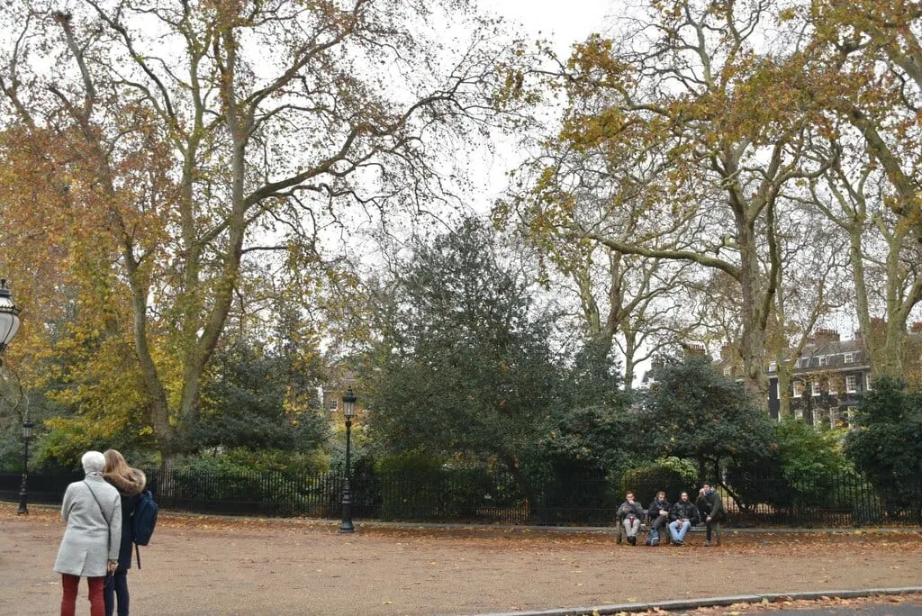 Photo of Bedford Square, a Grade II* registered house & garden in London, England.