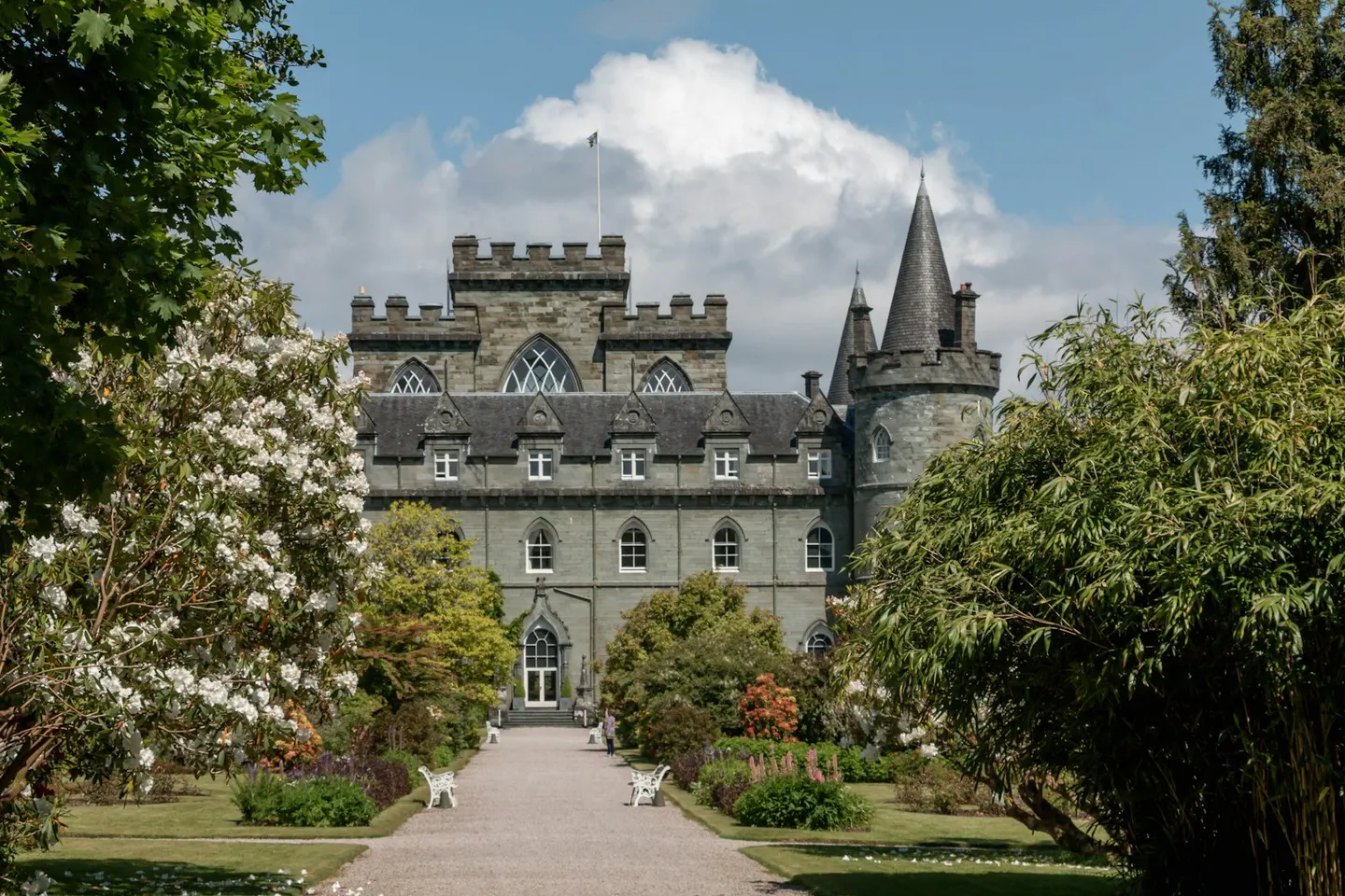 Photo of Inveraray Castle Gardens, a garden in Argyll and Bute, the Scottish Highlands and Islands.