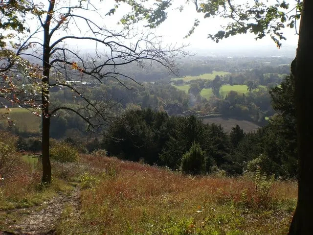 Photo: Shoulder of Mutton Hill, a viewpoint near Buriton in the South Downs, Hampshire, south east England.
