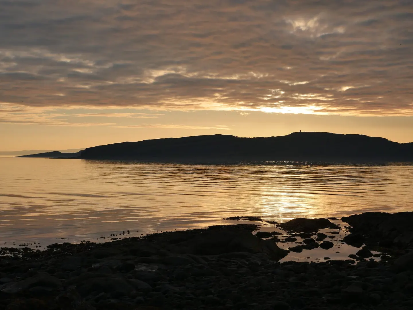 Photo of Little Cumbrae, an island in North Ayrshire, southern Scotland.