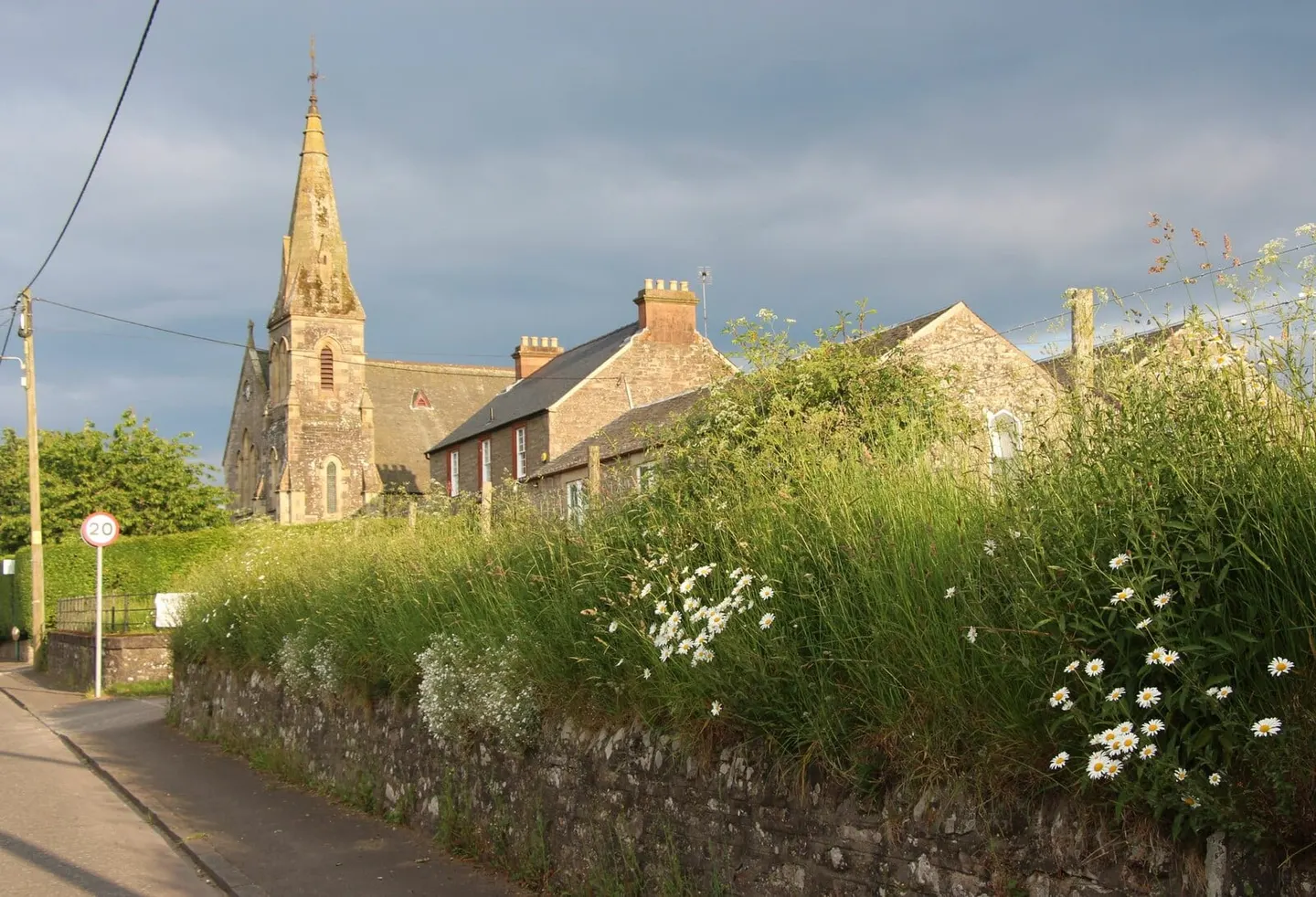 Photo of Norrieston Parish Church, a church near Thornhill, Stirling, central Scotland.