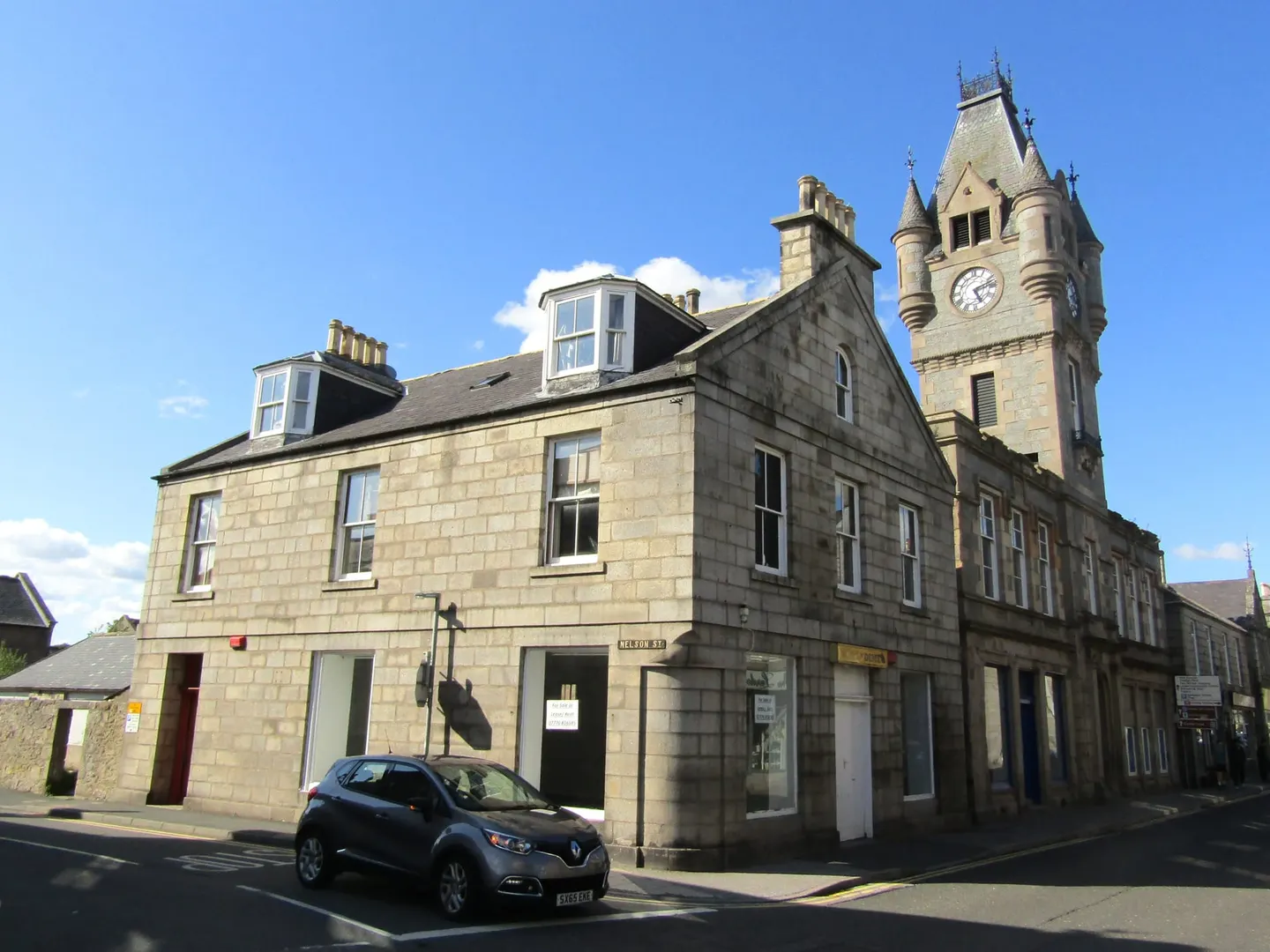 Photo of Huntly, a village in Aberdeenshire, north east Scotland.