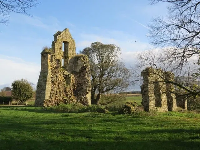 Photo of Struthers Castle, a ruined castle near Ceres, Fife, central Scotland.