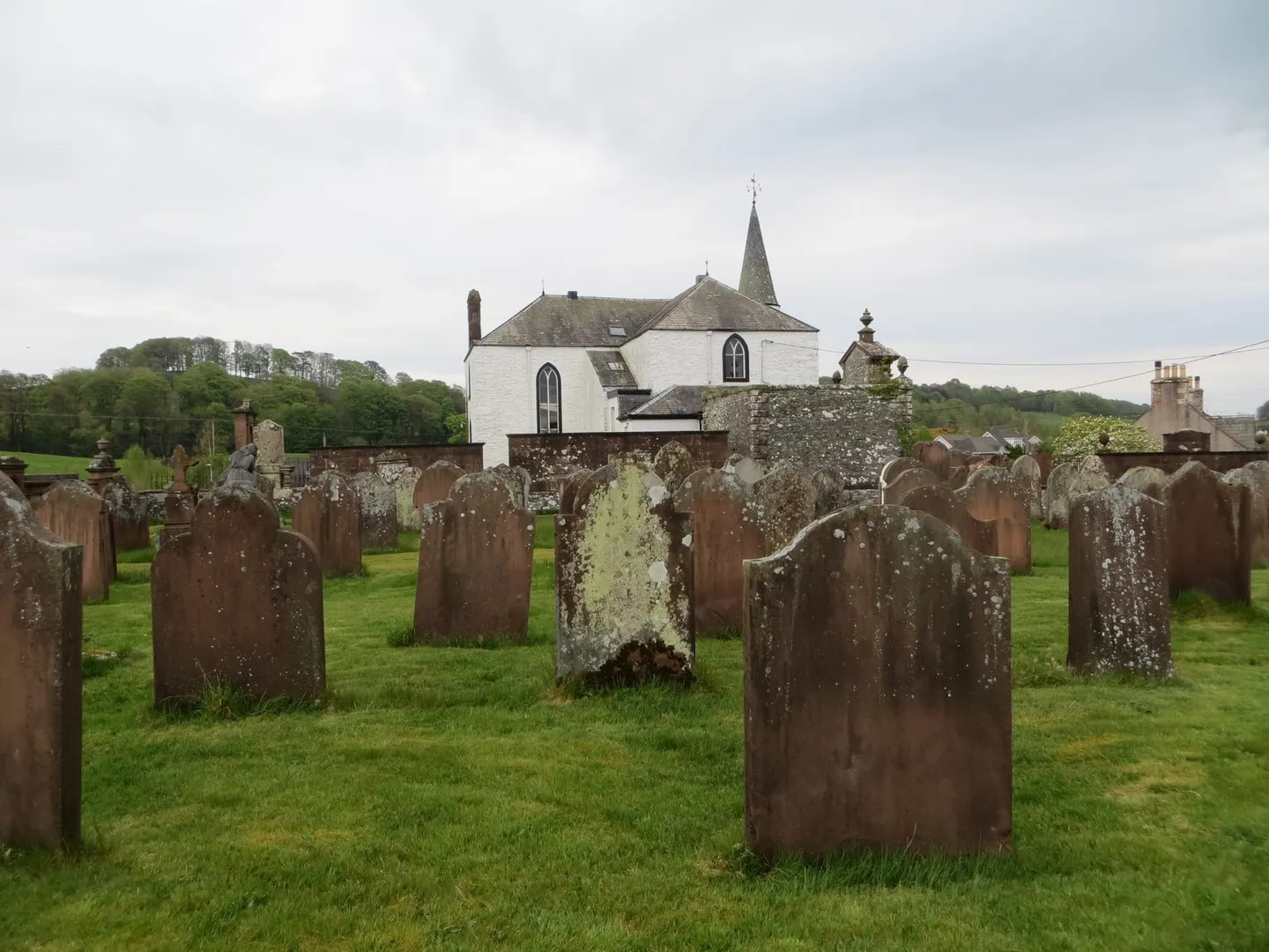 Photo of Crossmichael Parish Church, a church in Dumfries and Galloway, southern Scotland.