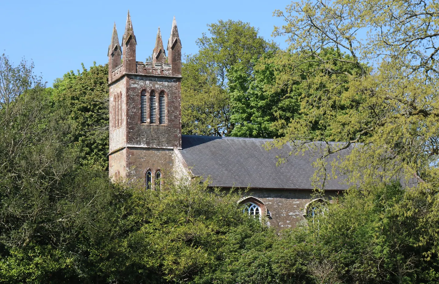 Photo of Anwoth Parish Church, a church in the Fleet Valley, Dumfries and Galloway, southern Scotland.