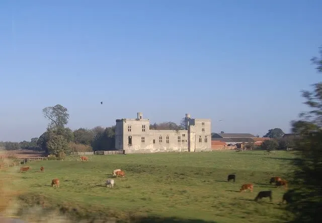 Photo of Wressle Castle, a ruined castle near Howden, East Riding of Yorkshire, northern England.