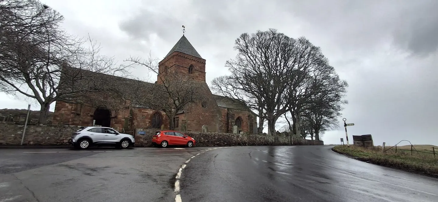 Photo of Whitekirk, a village in East Lothian, central Scotland.