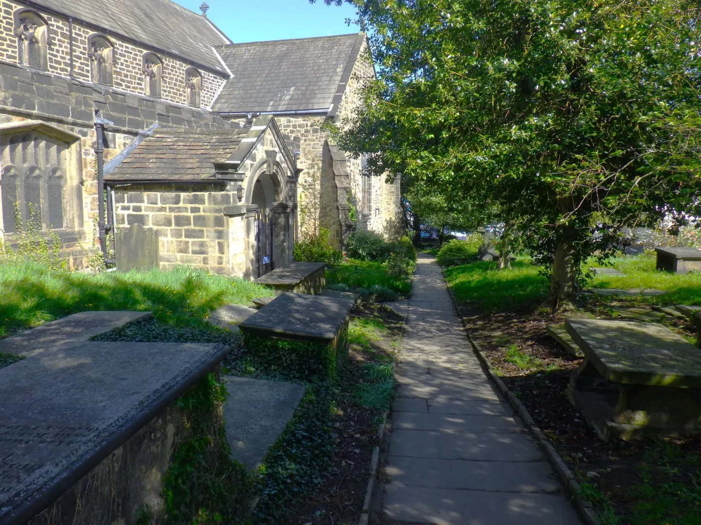 Photo of All Saints' Church, Otley, a church in West Yorkshire, northern England.