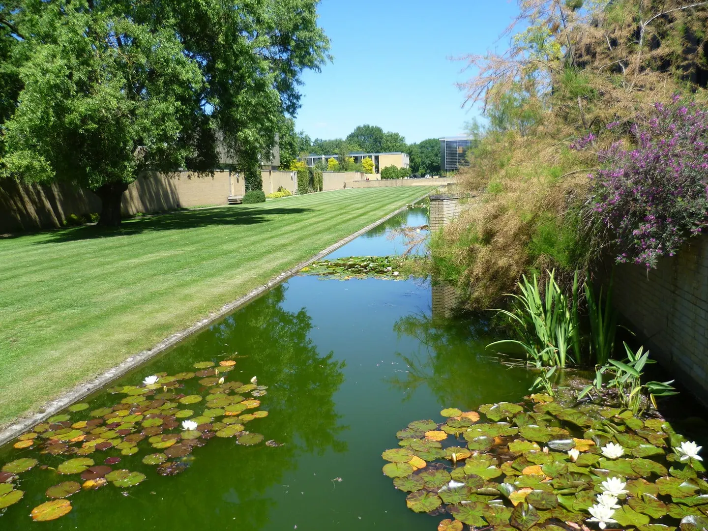 Photo of St Catherine's College, a Grade I registered house & garden in Oxfordshire, south east England.