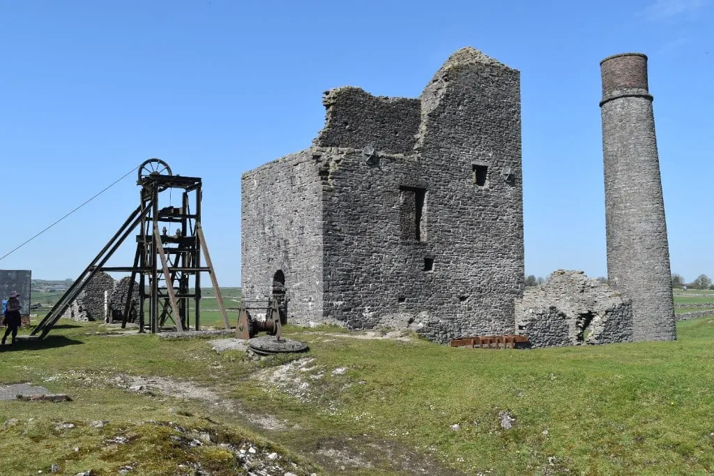 Photo of Magpie Mine, a landmark near Ashford-in-the-Water in the Peak District, Derbyshire, central England.