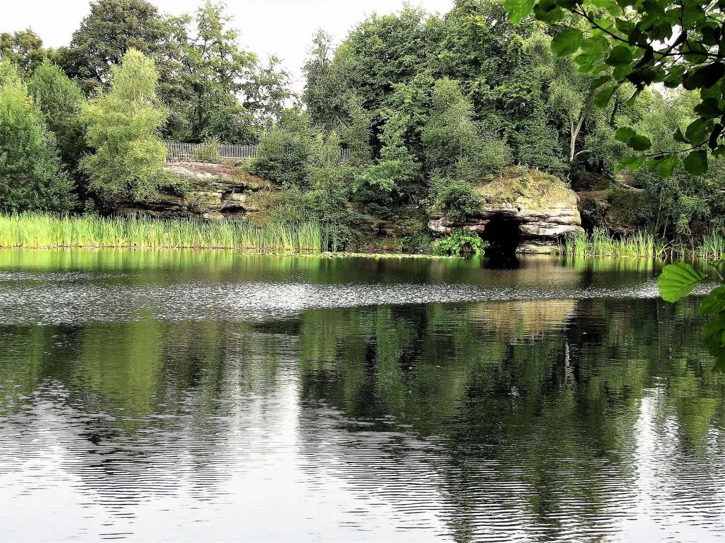 Photo of Lake Wood, a landmark near Fletching, East Sussex, south east England.