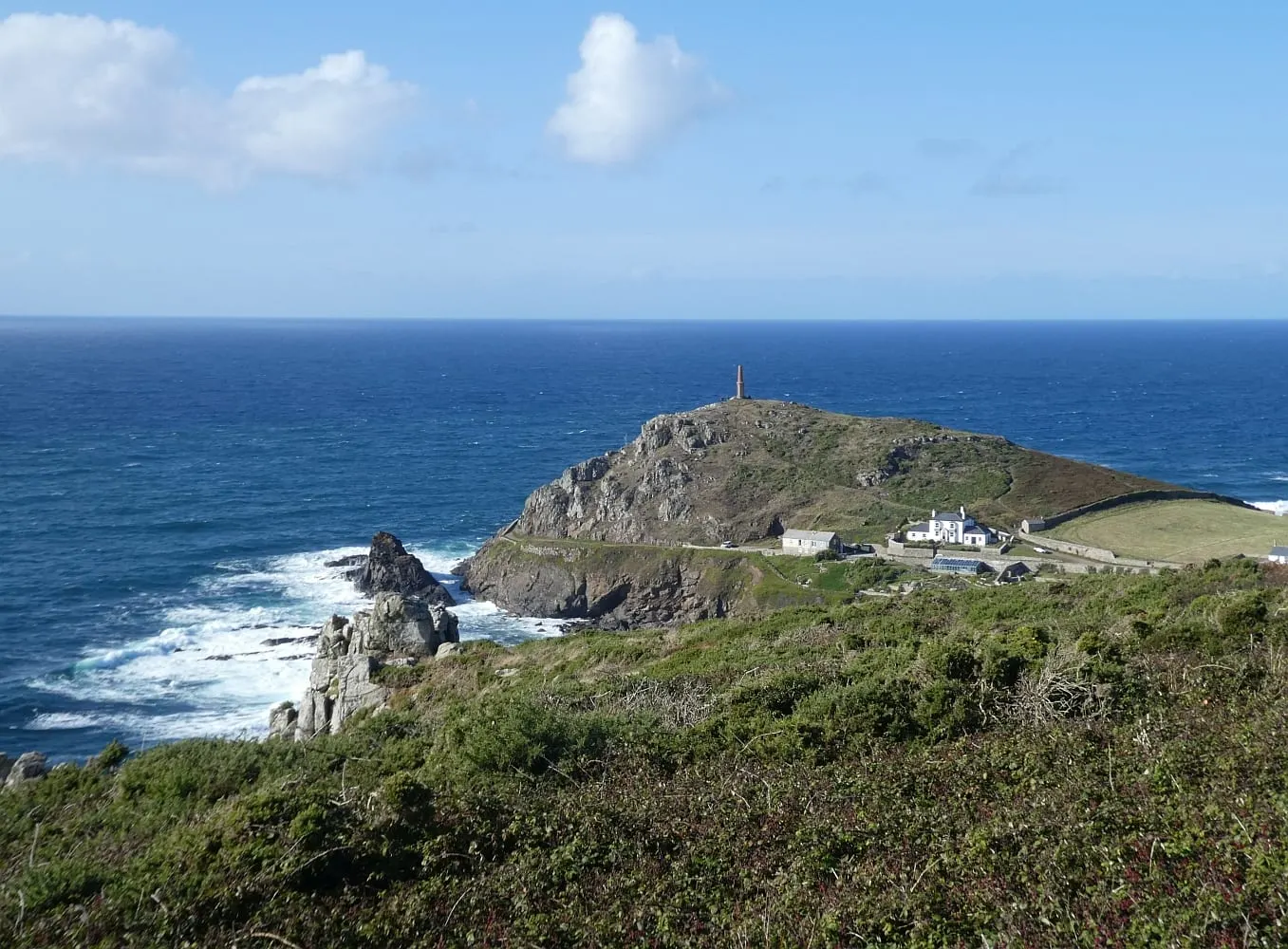 Photo: Cape Cornwall, a viewpoint near Sennen Cove, Cornwall, south west England.