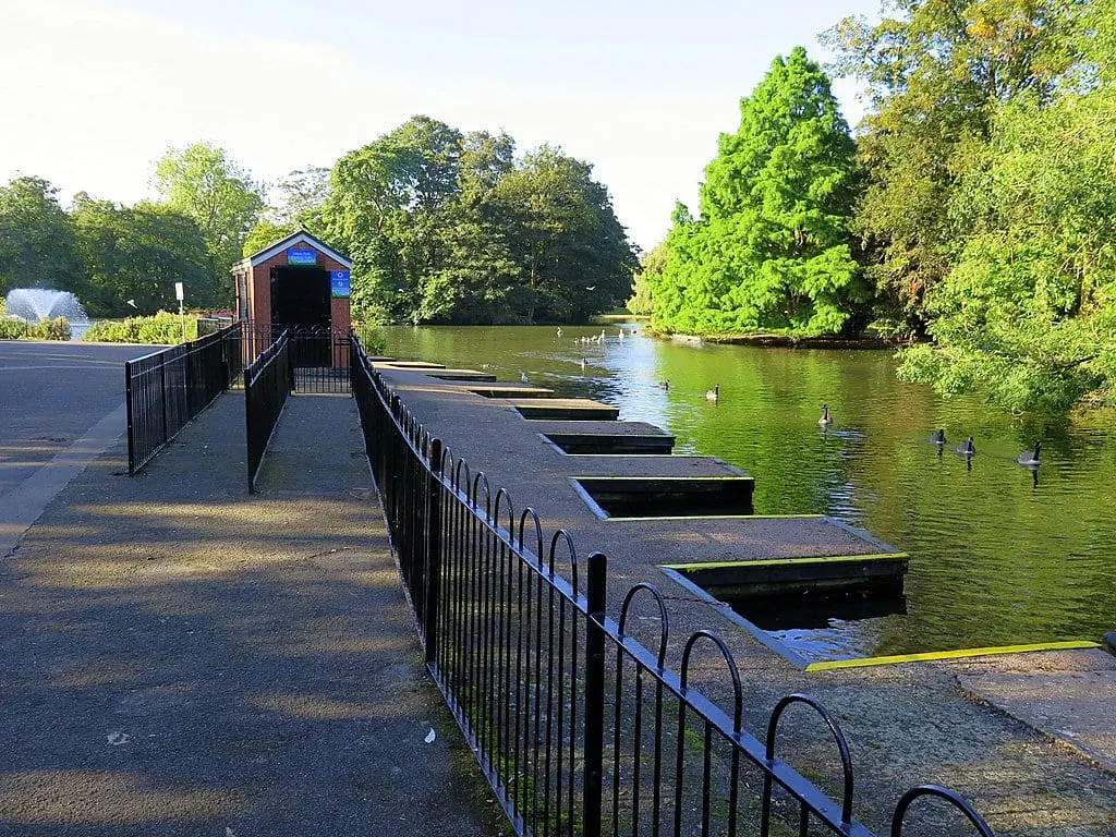 Photo of Abbey Park, a Grade II* registered house & garden in Leicestershire, central England.