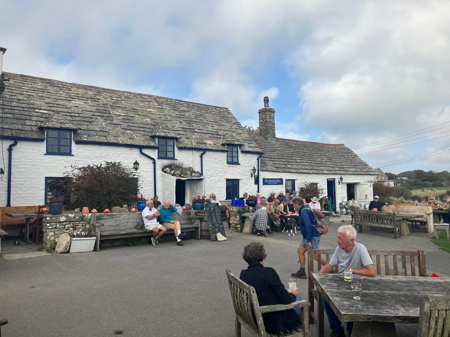 Photo of The Square and Compass, a pub near Worth Matravers, Dorset, south west England.