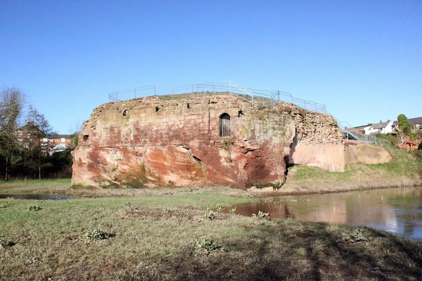 Photo of Holt Castle, a ruined castle near Holt (Holt), Wrexham, north Wales.