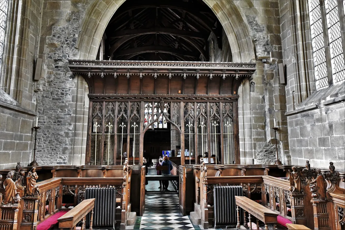 Photo of St John the Baptist, Tideswell, a church in the Peak District, Derbyshire, central England.
