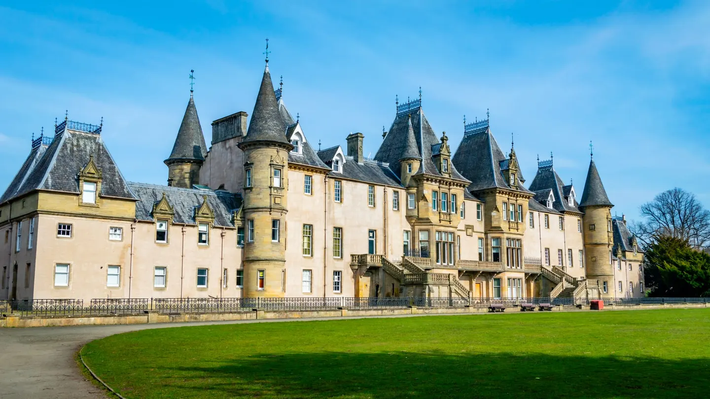 Photo of Callendar House, a house in Falkirk, central Scotland.