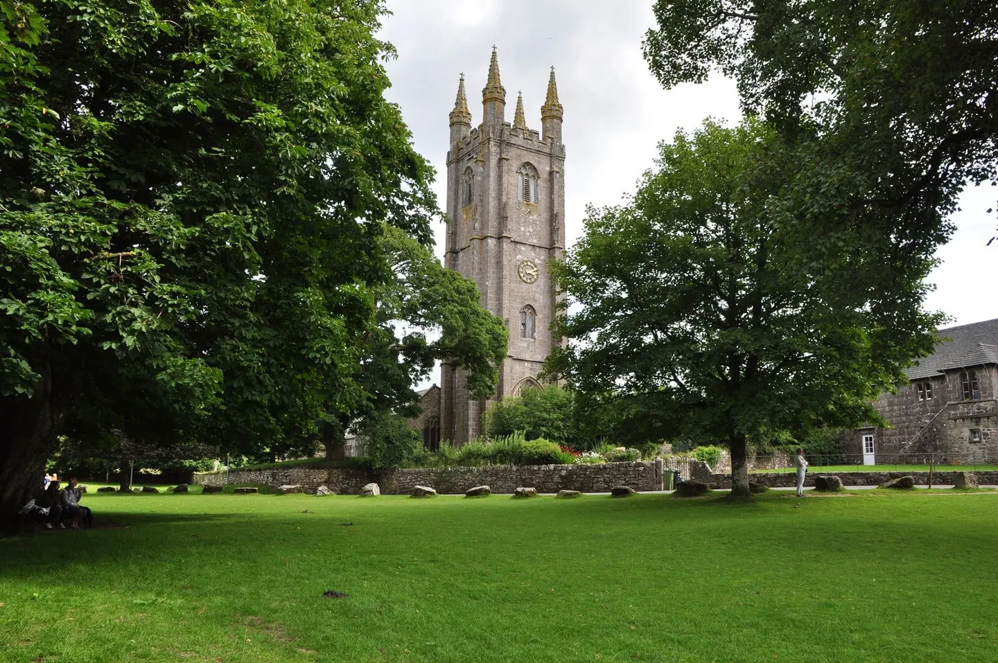 Photo of Widecombe-in-the-Moor, a village in Dartmoor, Devon, south west England.