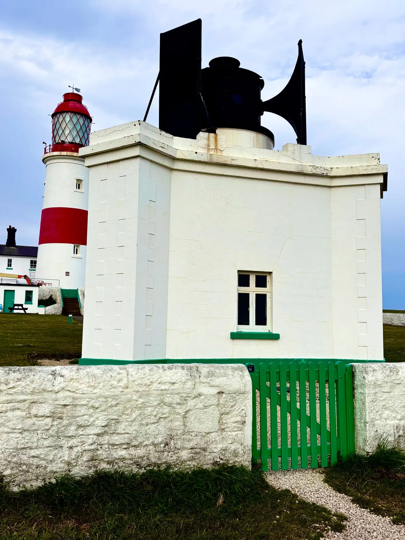 Photo of Souter Lighthouse, a lighthouse near Tynemouth, Tyne and Wear, north east England.