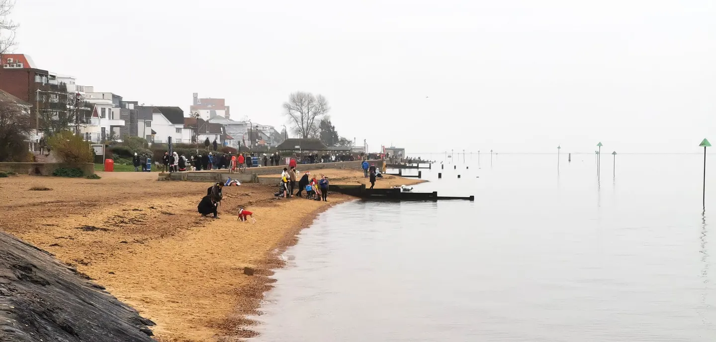 Photo of Southend Chalkwell, a swimming spot near Leigh-on-Sea, Essex, eastern England.