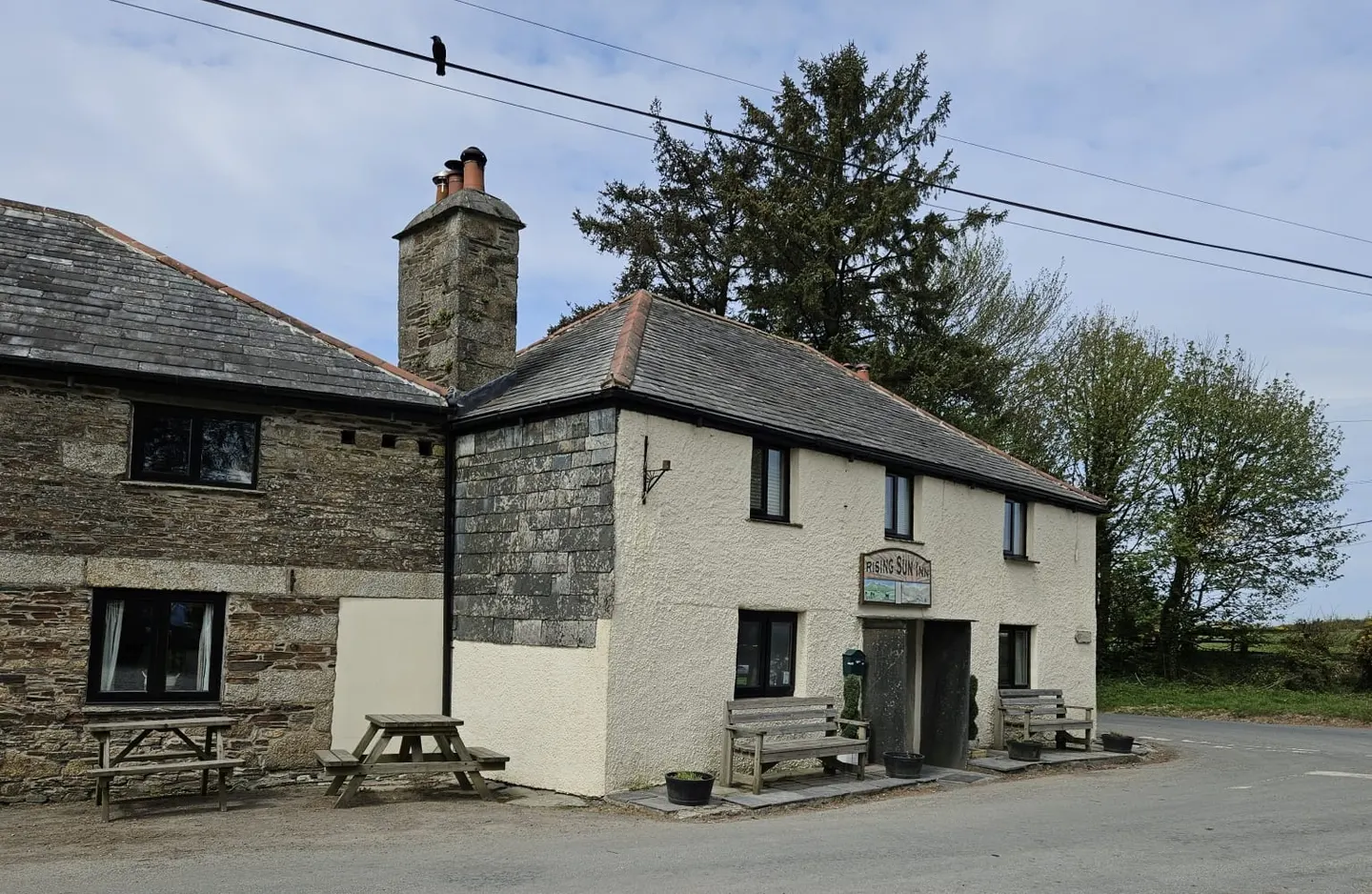 Photo of The Rising Sun, Altarnun, a pub in Cornwall, south west England.