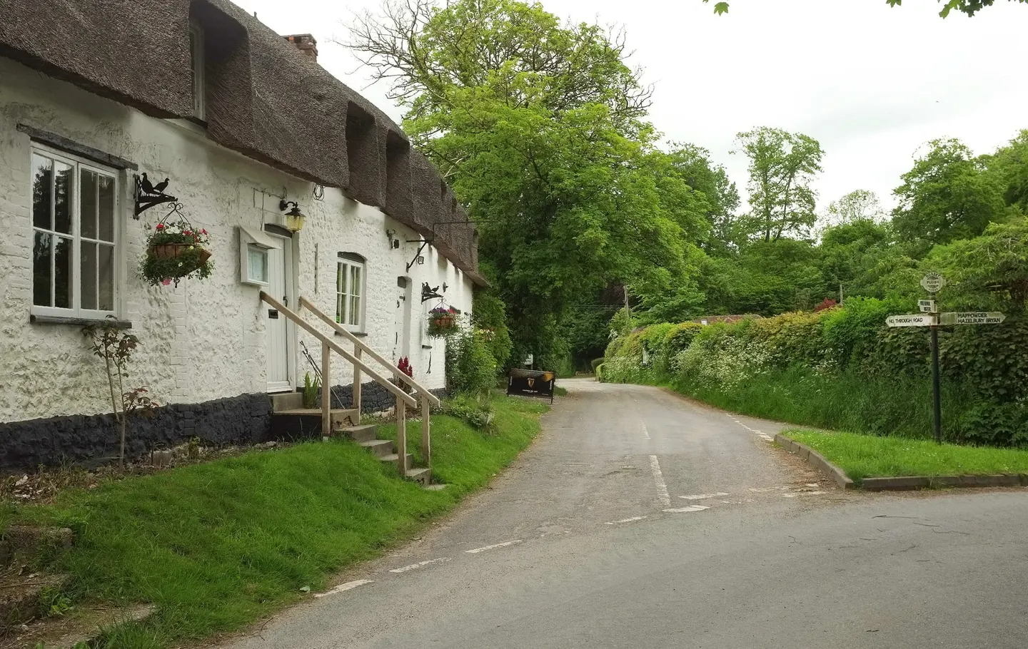 Photo of The Brace of Pheasants, a pub near Plush, Dorset, south west England.
