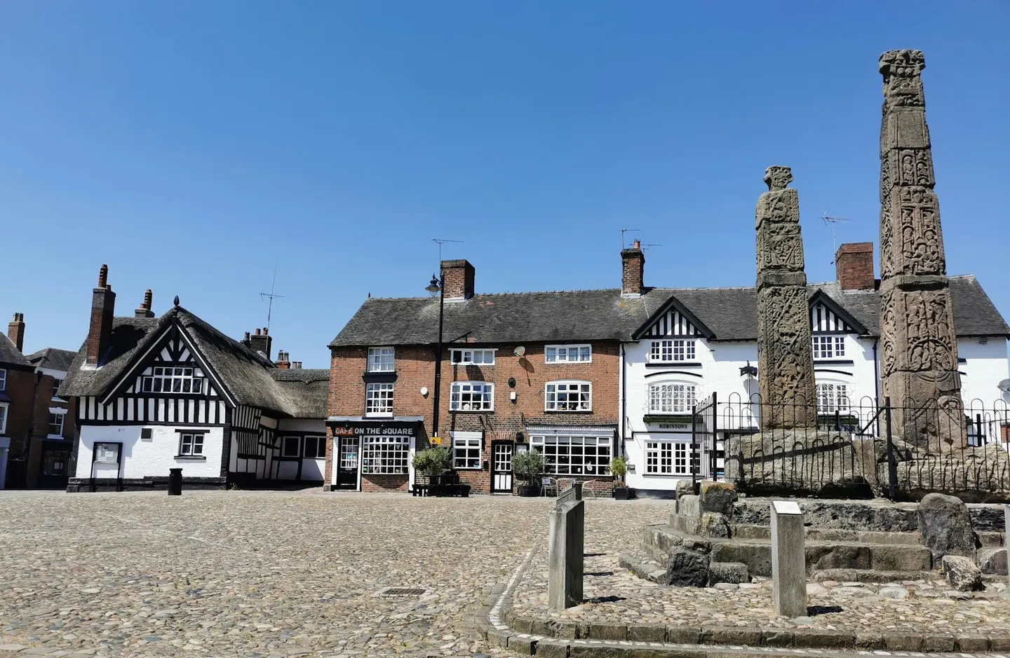 Photo of Sandbach, a village in Cheshire, north west England.