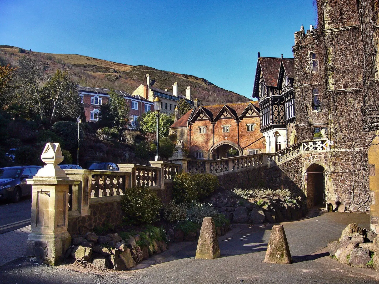 Photo of Great Malvern, a village in Worcestershire, central England.