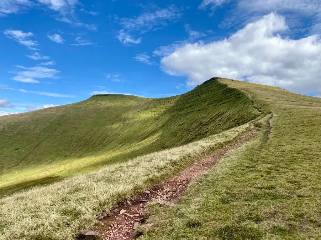 Photo: Corn Du, an 872m hill near Libanus in Bannau Brycheiniog, the Powys, mid Wales.