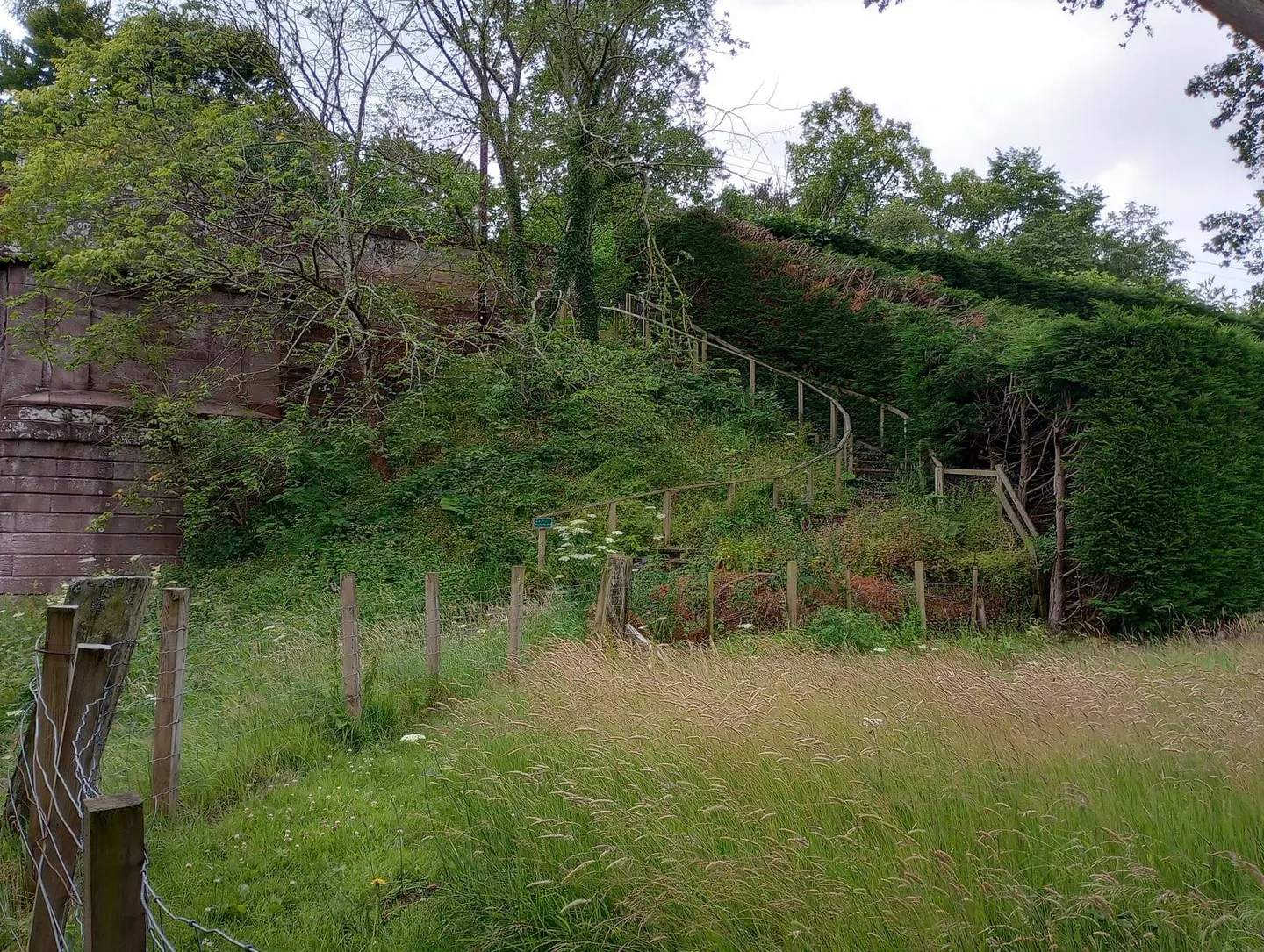 Photo along the St Cuthbert's Way, a long-distance trail running from Melrose to Lindisfarne, Scotland and England.