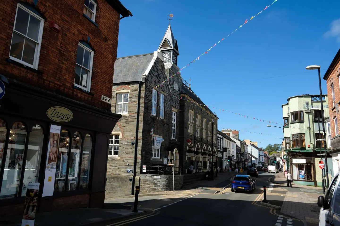 Photo of Cardigan, a village in Ceredigion, mid Wales.