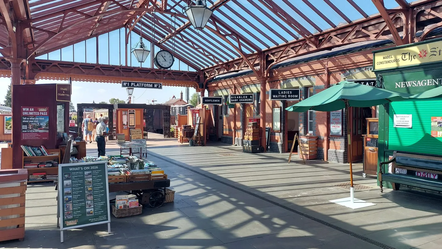 Photo of Severn Valley Railway, a visitor attraction near Bewdley, Worcestershire, central England.